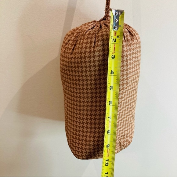 LAND’S END SZ 1X  (16-18) Houndstooth Quilted Funnel Collar Packable Jacket Coat - Picture 16 of 16